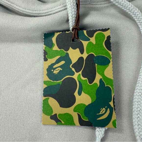 Bape A Bathing Ape Men's Size XL Ape Head One Point Pullover "Grey" 1J80 114 005 - Picture 13 of 16